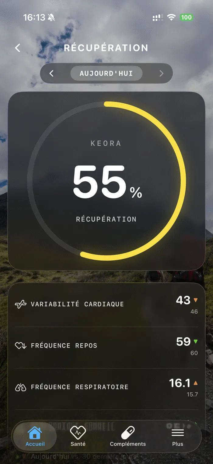 Récupération KEORA