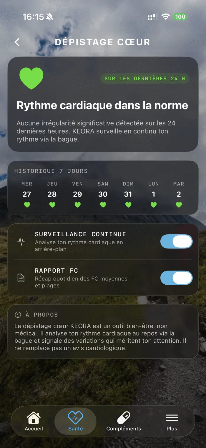 Dépistage cœur KEORA